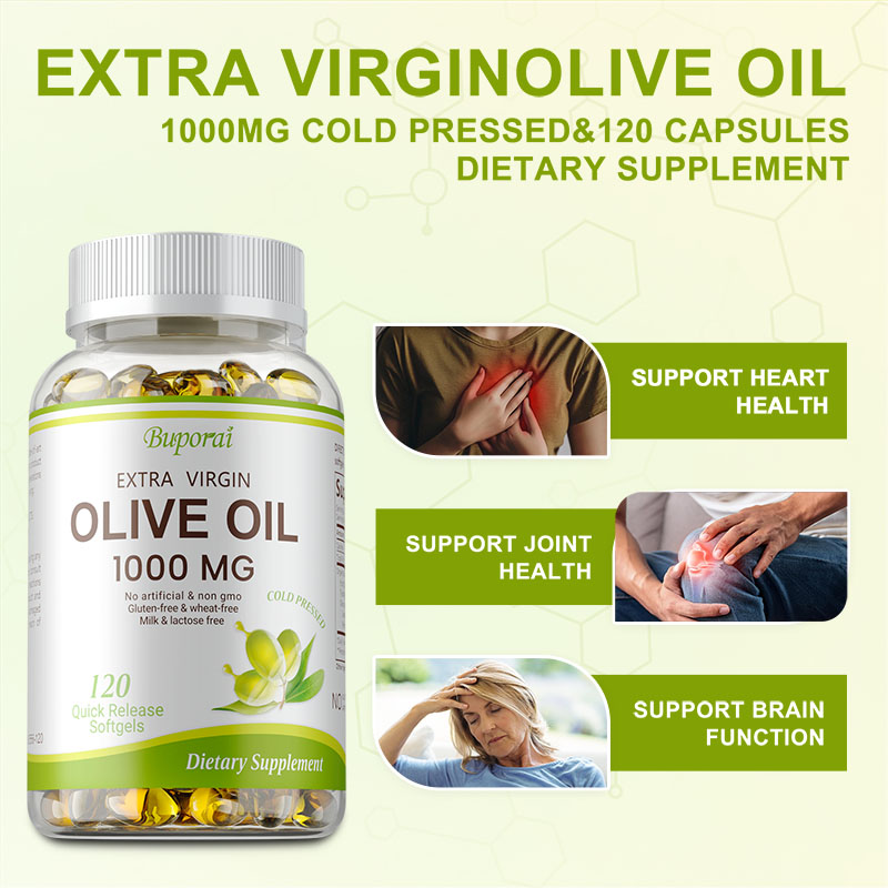 Health Wellness Vitality - كبسولات زيت الزيتون 1000 ملغ -