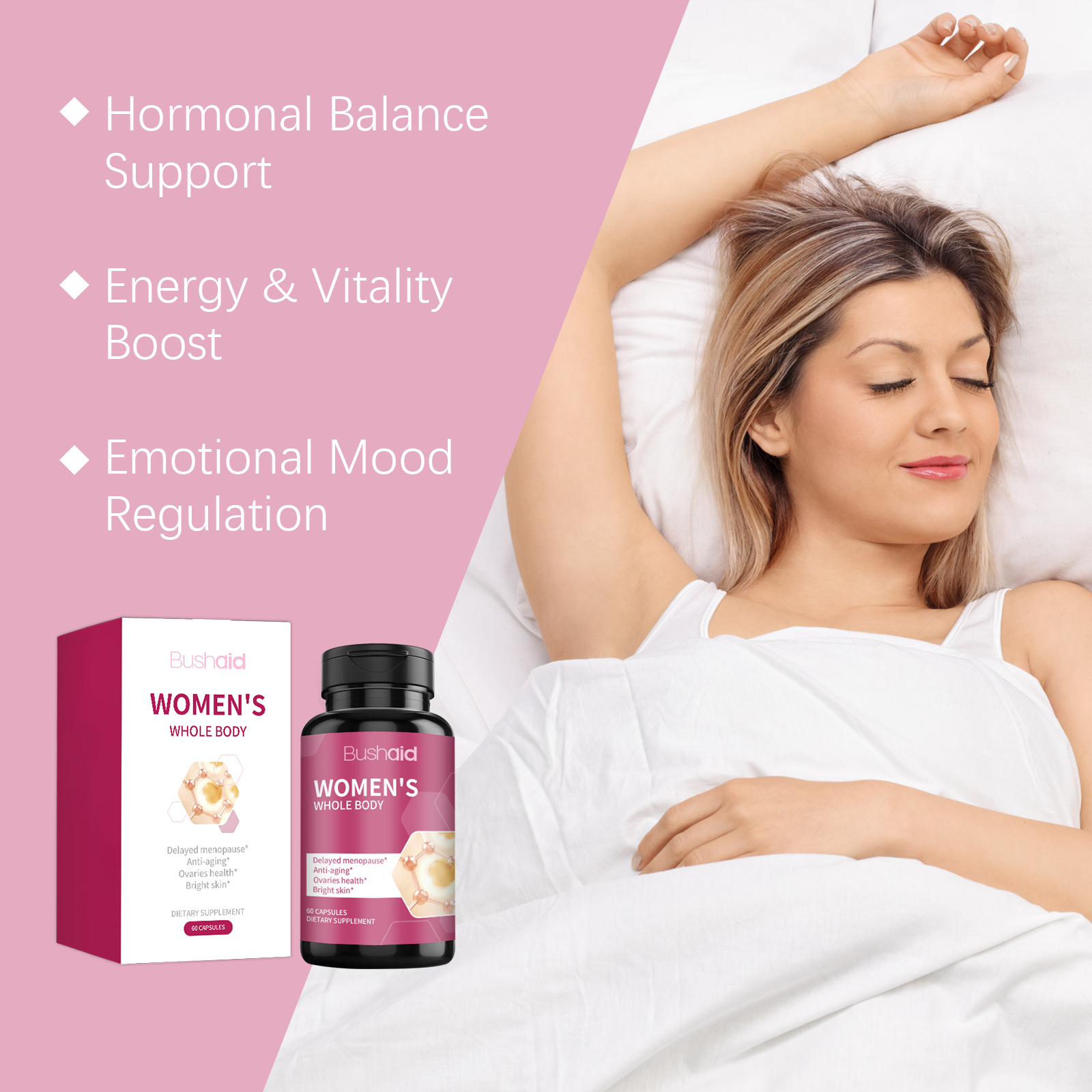 كبسولات دعم صحة المرأة، مكمل ط - مراجعة Health Wellness Vitality وسعره